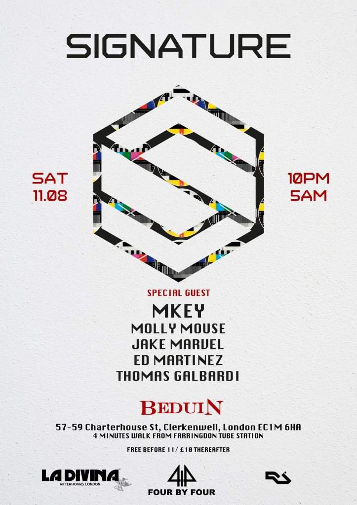 Signature Events London #002 en Beduin Club, London