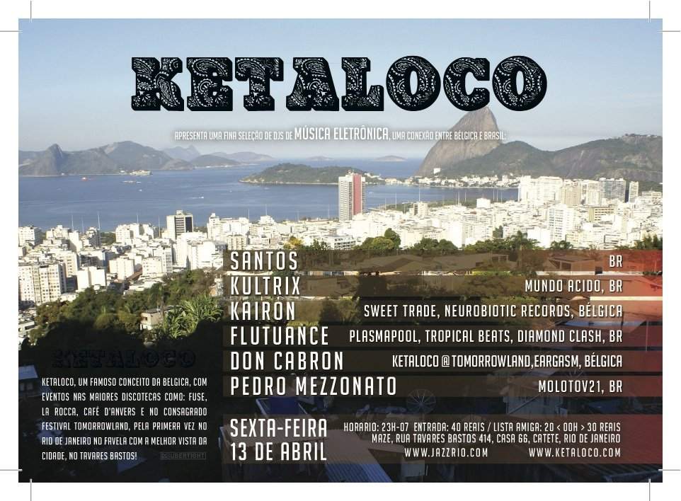 Ketaloco in Rio - フライヤー表