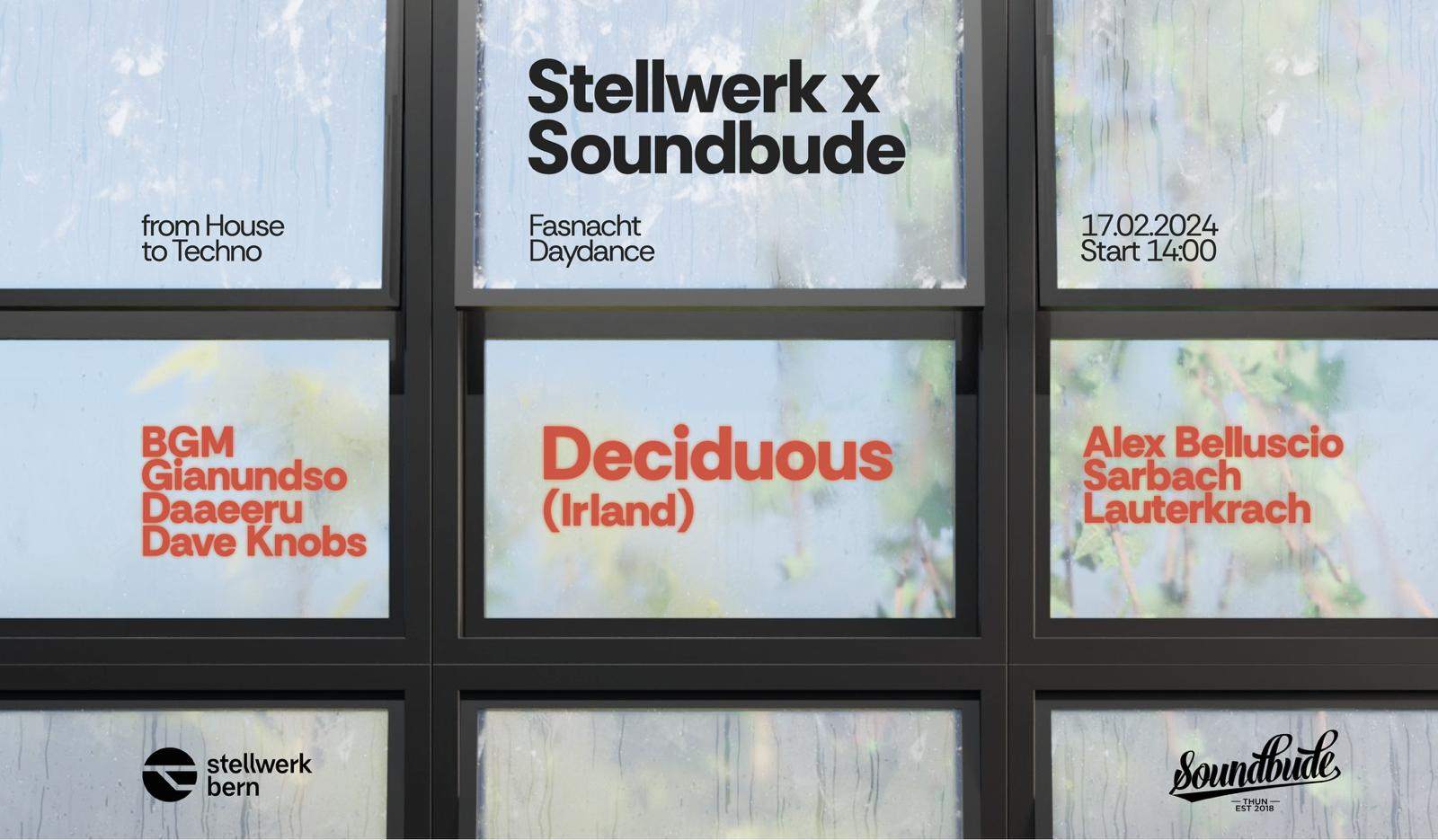 Soundbude x Stellwerk Daydance - Página frontal