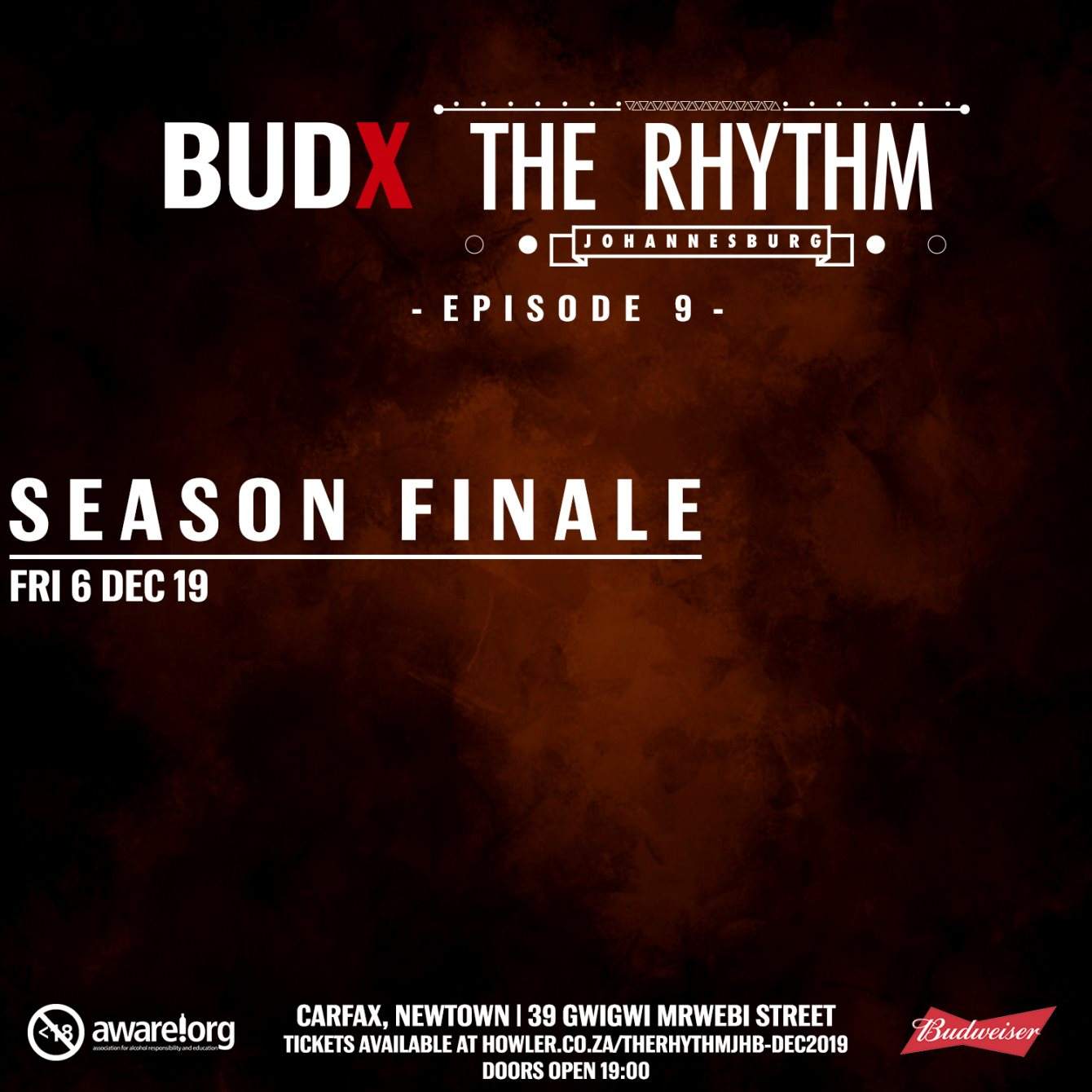 Budx The Rhythm Johannesburg - Season Finale - フライヤー表
