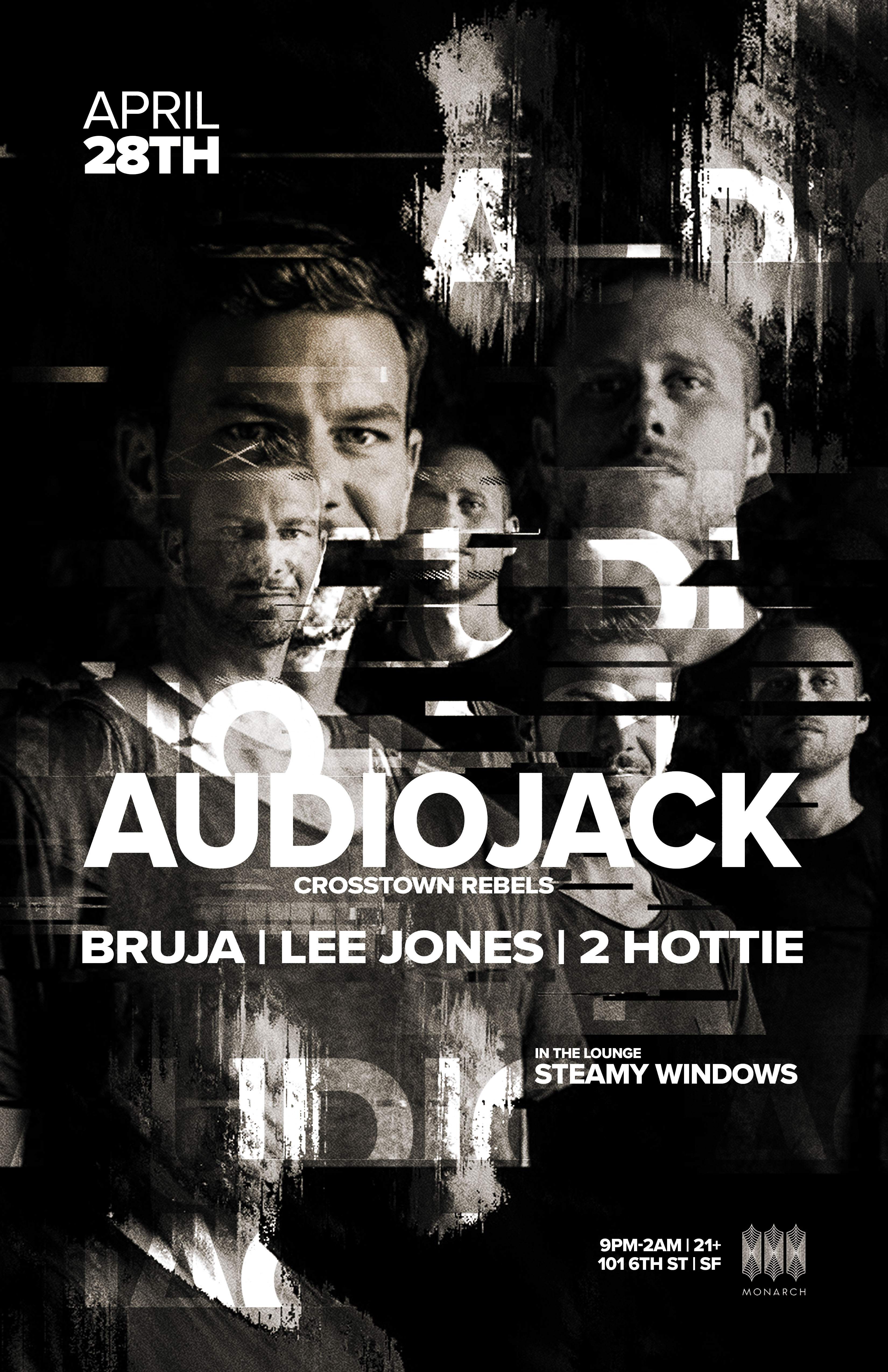 Audiojack (Crosstown Rebels) - Bruja - Lee Jones - 2 Hottie - フライヤー表