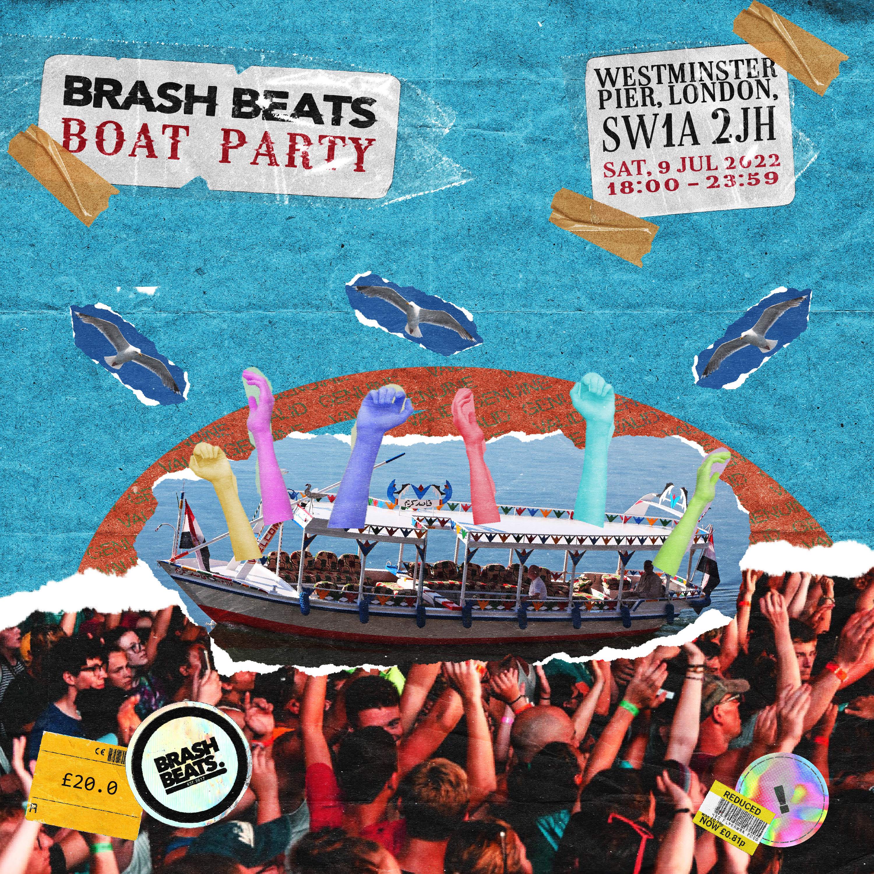 Brash Beats Boat Party - フライヤー表