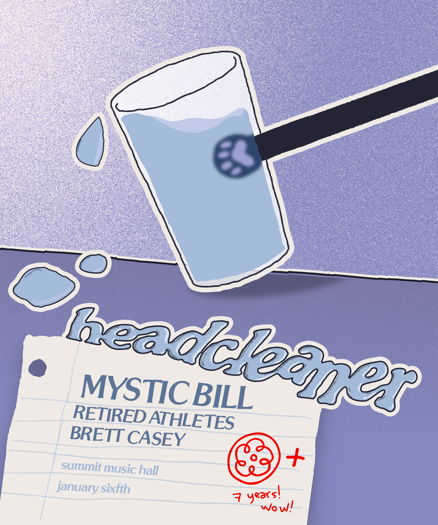 Headcleaner *7 Year Anniversary* - Mystic Bill - フライヤー表