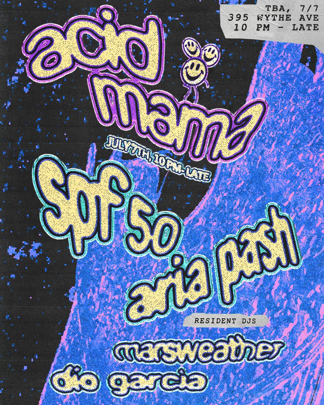 Acid Mama: SPF 50, Aria Pash, Dio Garcia, Marsweather at TBA Brooklyn ...