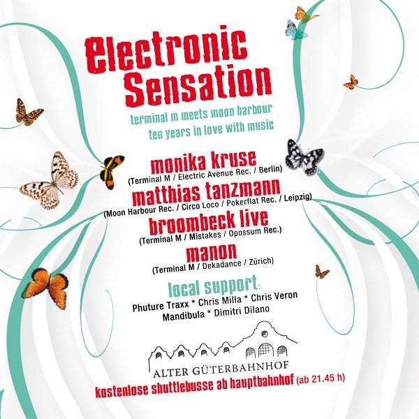 Electronic Sensation: Monika Kruse, Matthias Tanzmann, Broombeck - Página trasera