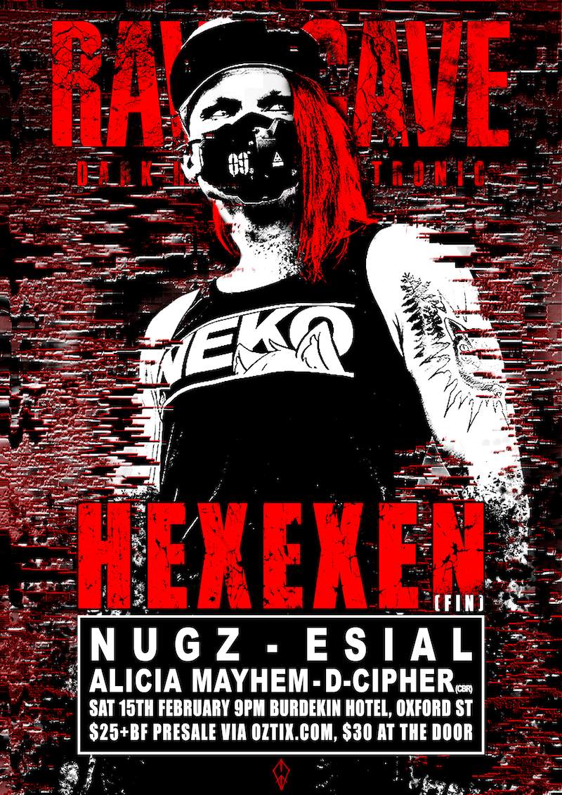 RAVE CAVE XIV: HEXEXEN (FIN) at Burdekin Hotel, Sydney
