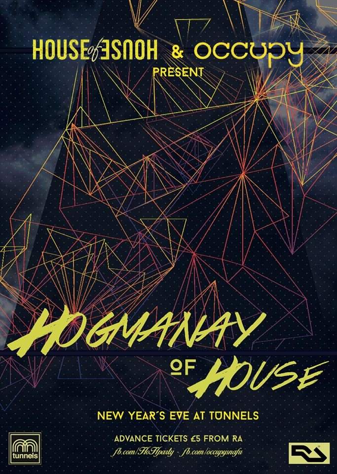 House of House x Occupy - Hogmanay of House - NYE - フライヤー表
