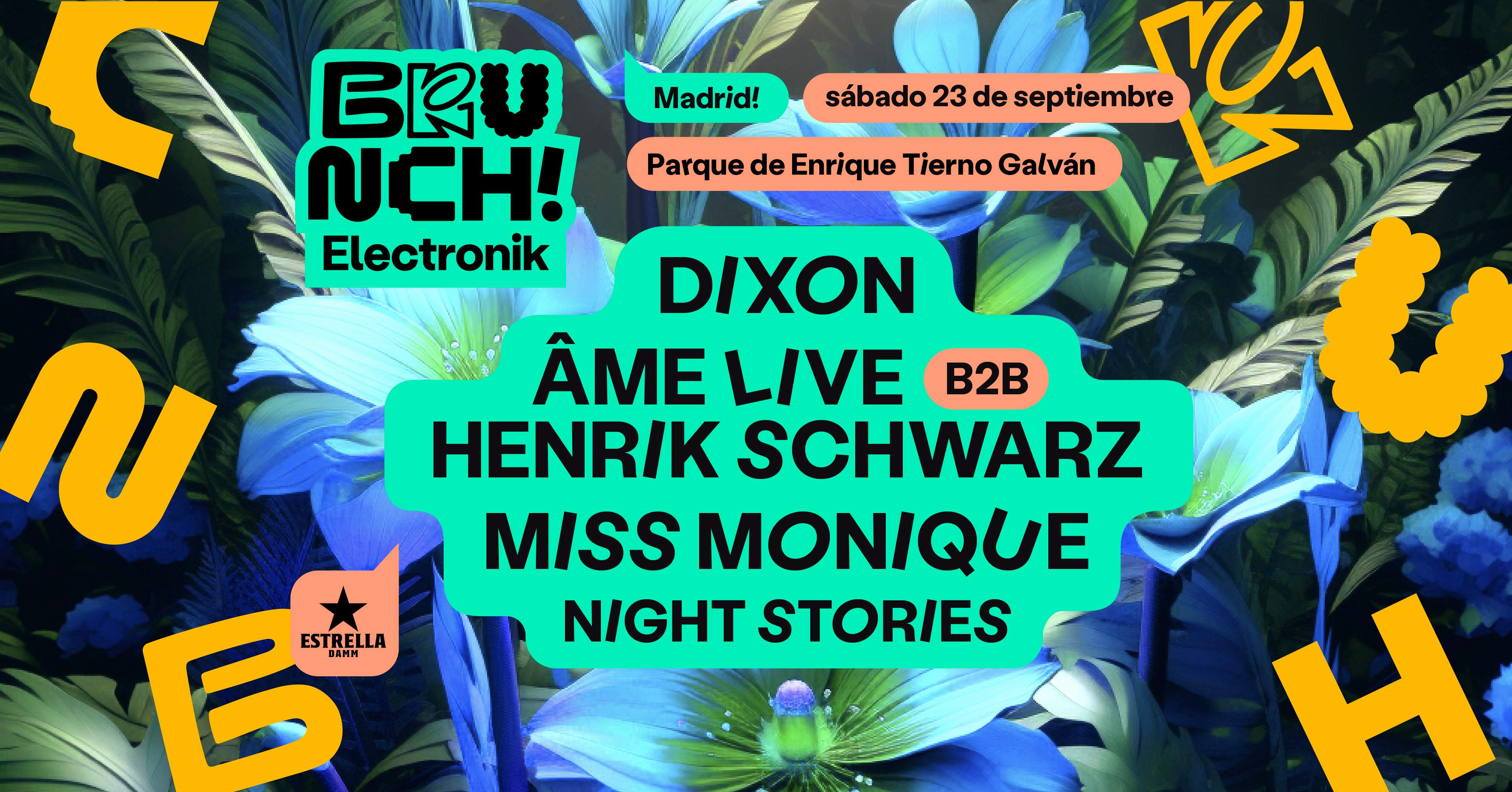 *SOLD OUT* Brunch Electronik Madrid #8: Dixon, Âme Live b2b Henrik Schwarz, Miss Monique y más - フライヤー裏