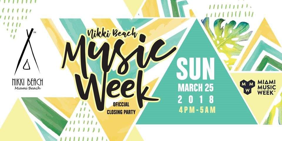 Nikki Beach Music Week Closin Party - フライヤー表