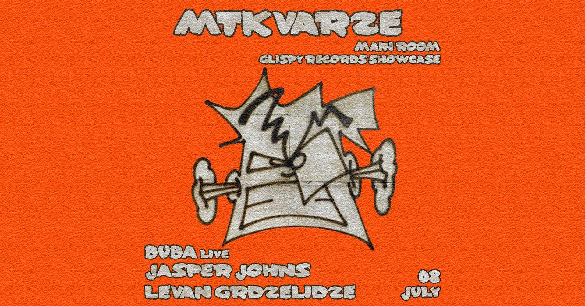 Glispy Records Showcase: Buba (Live) • Jasper Johns • Levan Grdzelidze - フライヤー表