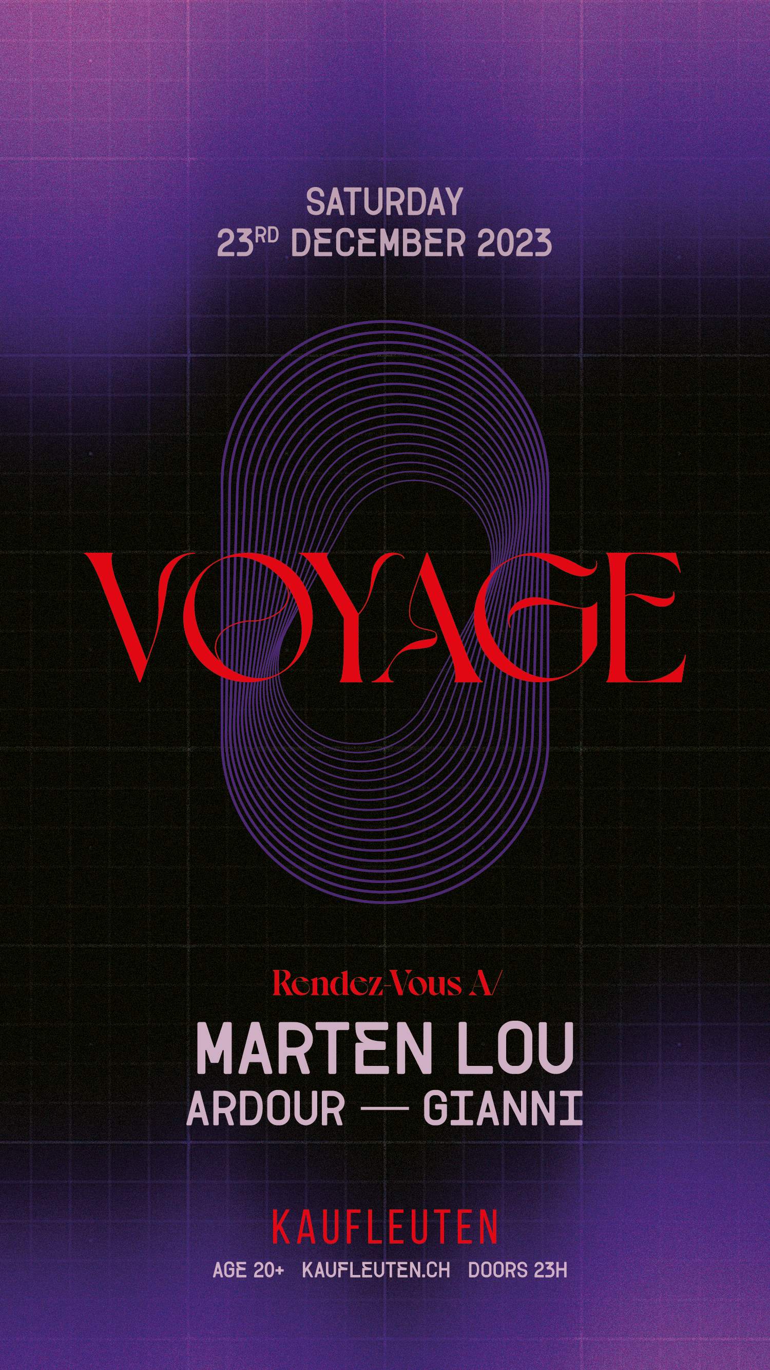 Voyage with Marten Lou - フライヤー表