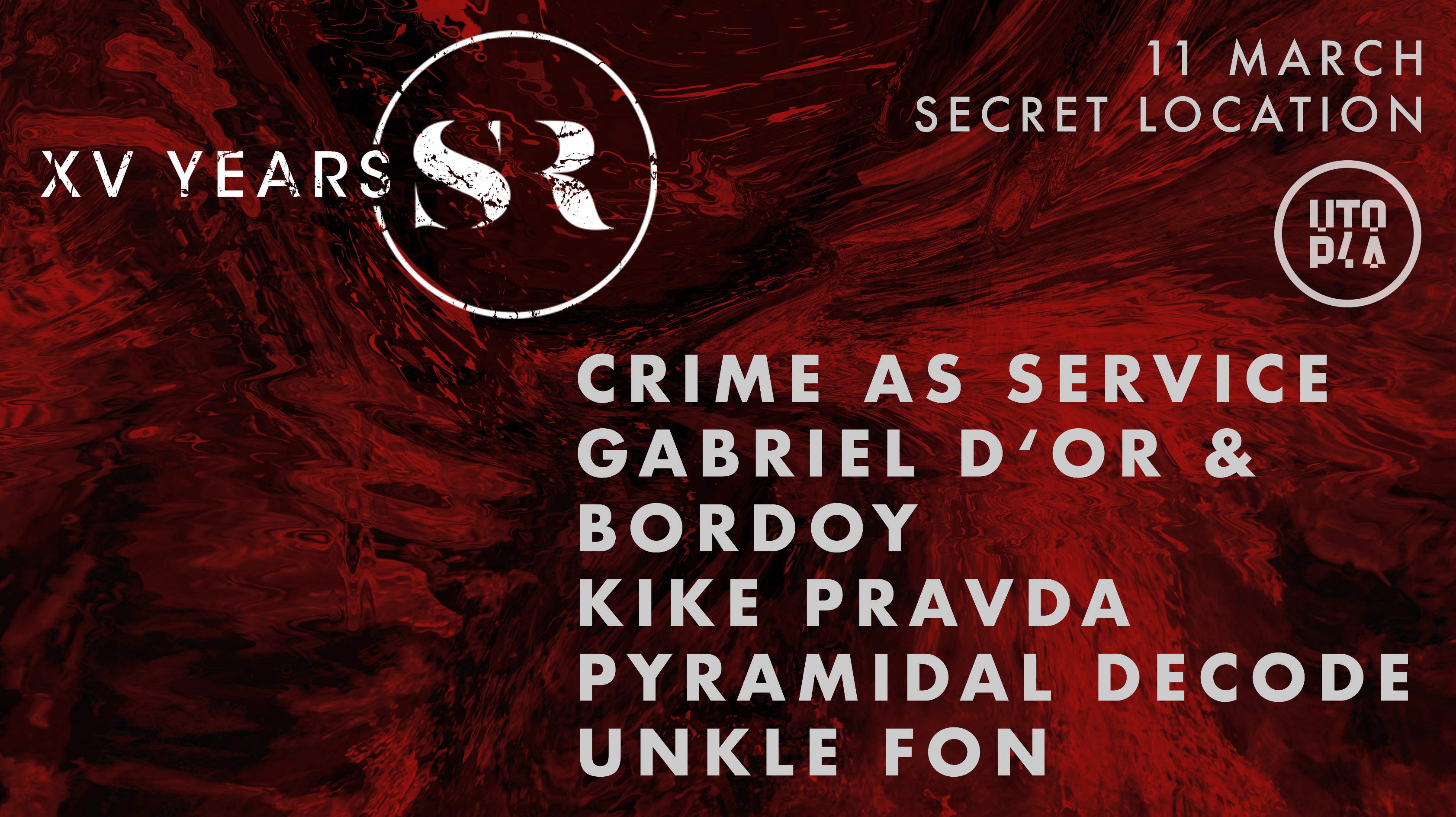 Crime as Service / GDB / Kike Pravda / Unkle Fon - SELECTED RECORDS x UTOPIA - Página frontal