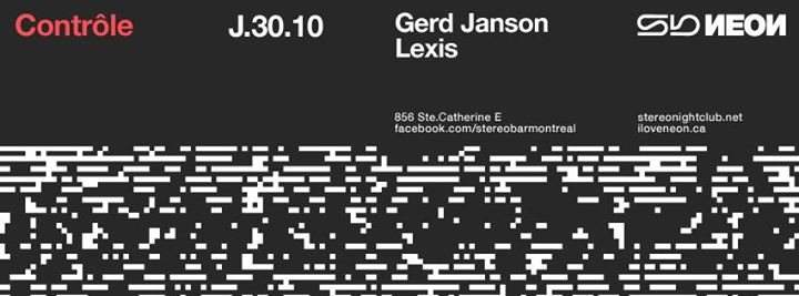 CONTRÔLE :: GERD JANSON | LEXIS - フライヤー表