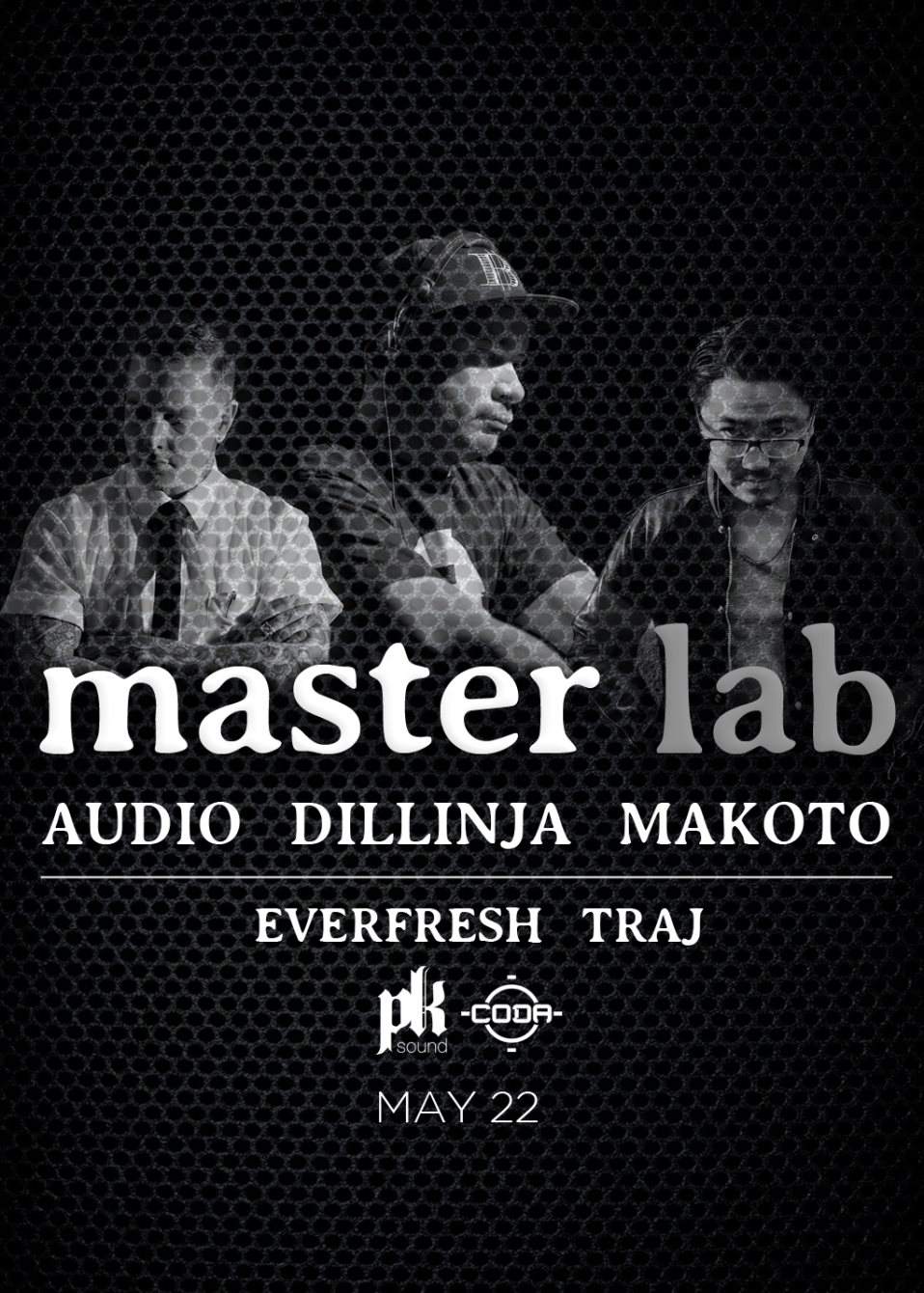 Masterlab 008 - Audio Dillinja Makoto - フライヤー表