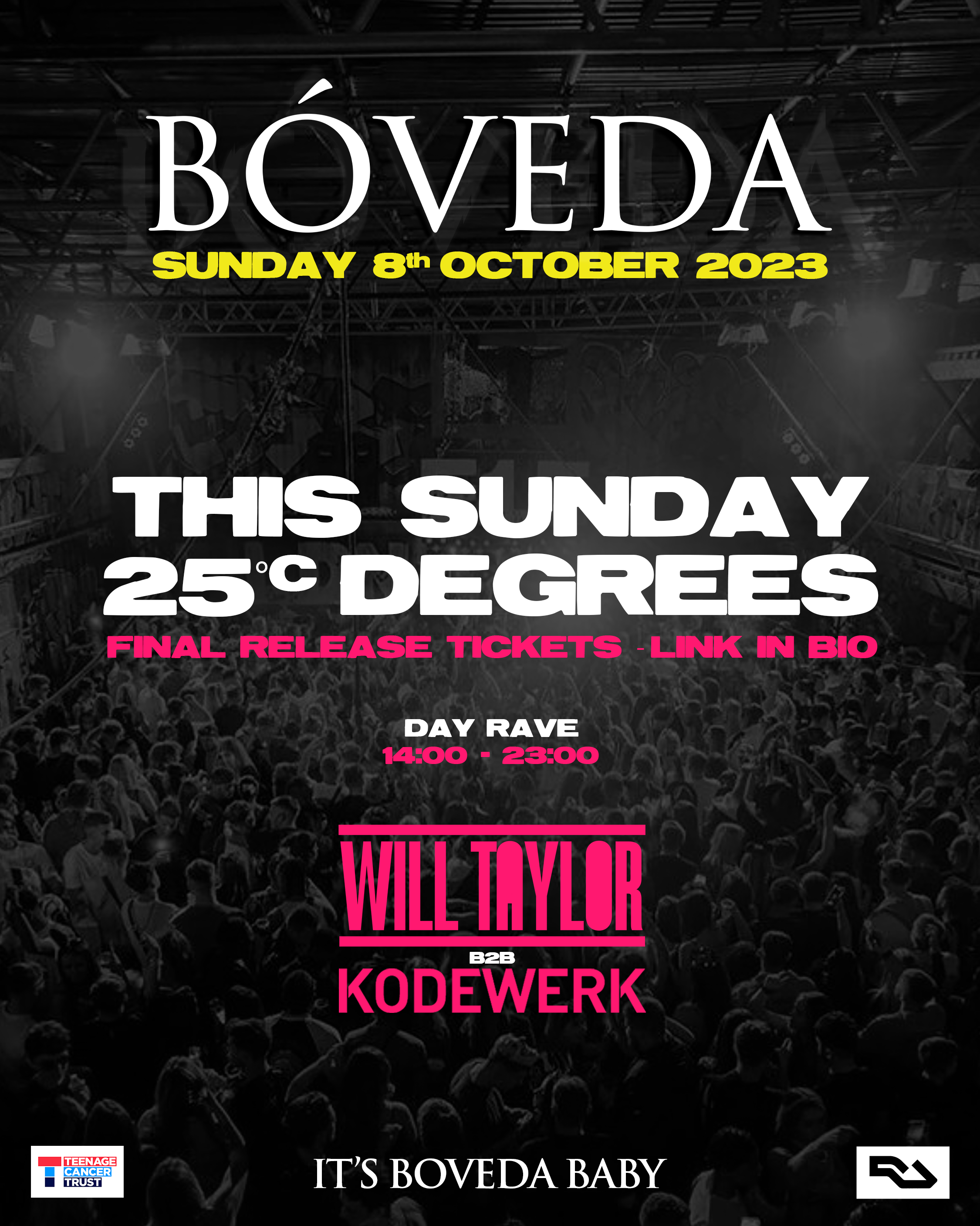 Boveda - Day Rave - LDN East - This Sunday - Página trasera