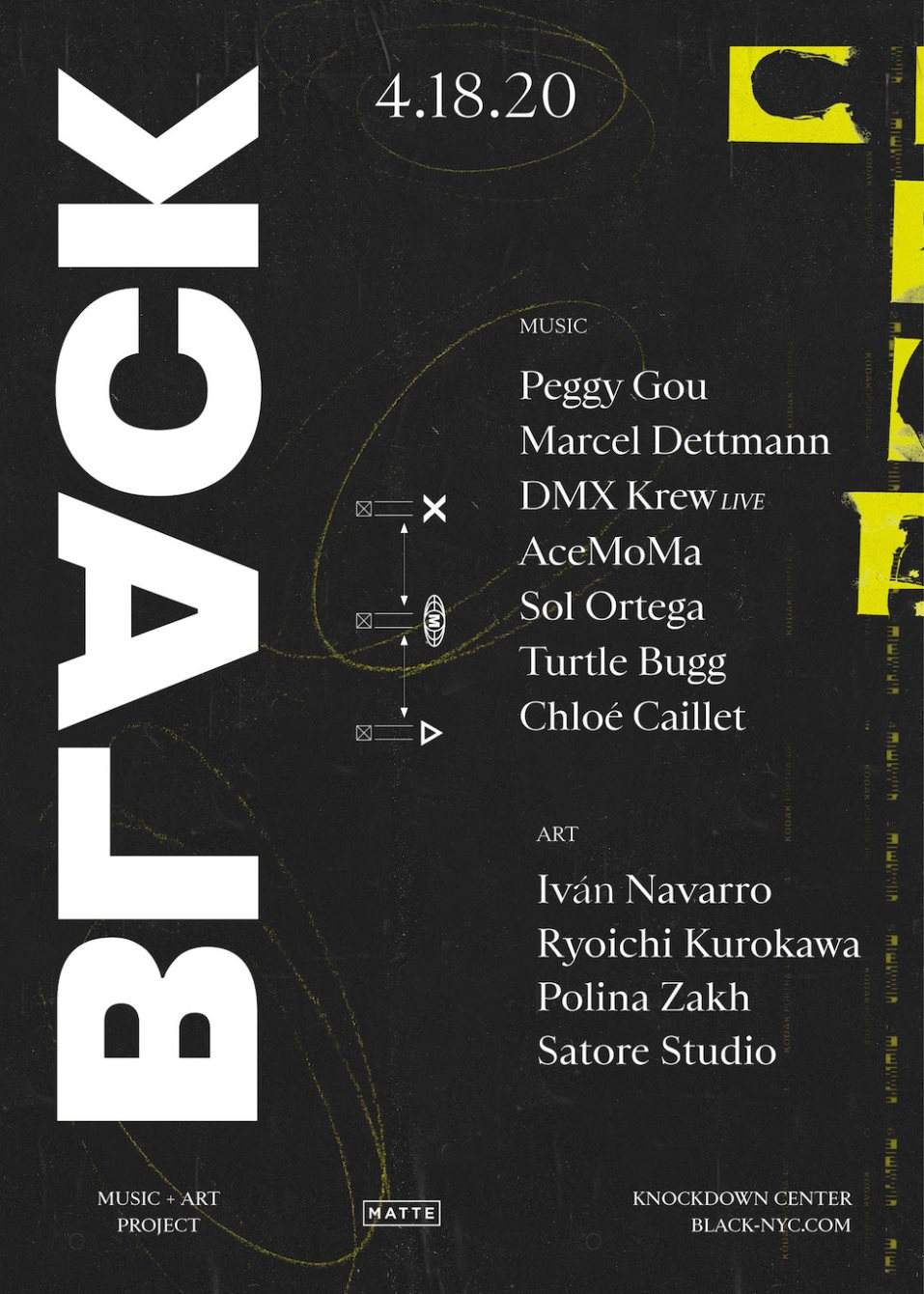 [POSTPONED] Black NYC - Peggy Gou, Marcel Dettmann, DMX Krew Live - Página frontal