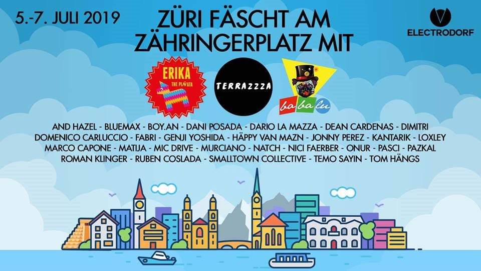 Züri Fäscht am Zähringerplatz mit Terrazzza, Erika & Babalu - Página frontal