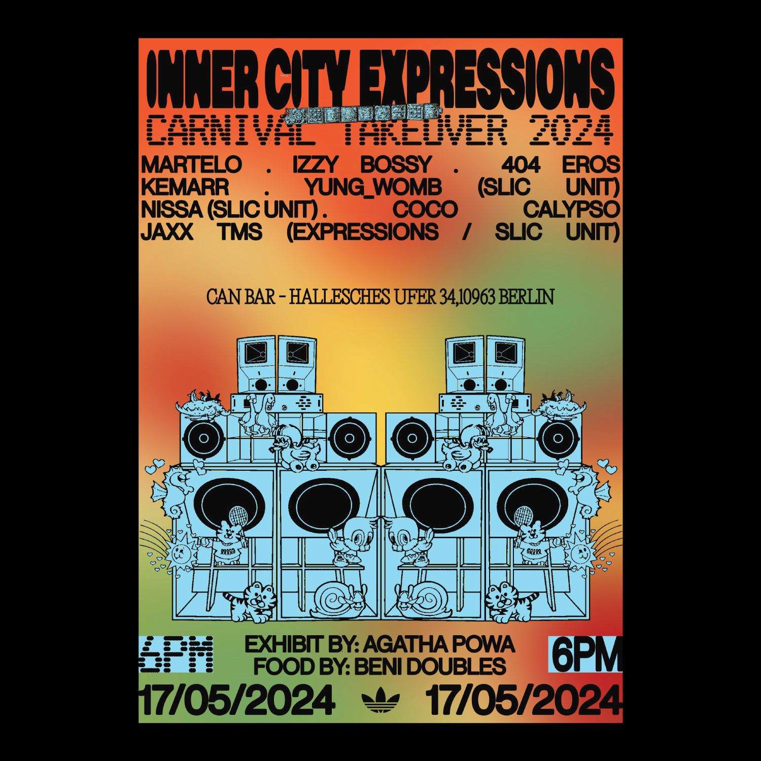 Inner City Expressions Carnival Takeover 2024 - フライヤー表