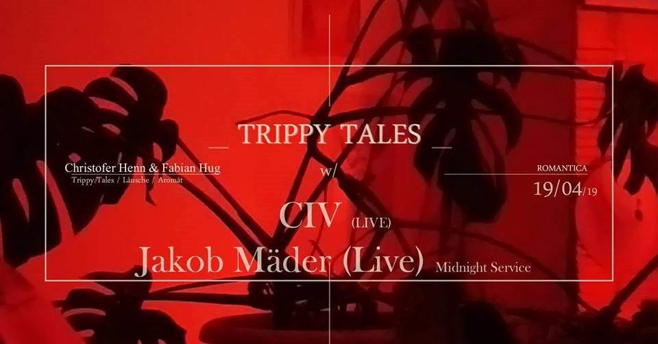Trippy Tales with Jakob Mäder *Live, CIV *Live - Página frontal