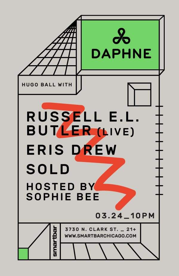 Daphne 2018: Hugo Ball with Russell E.L. Butler (Live) / Eris Drew / Sold - Página trasera