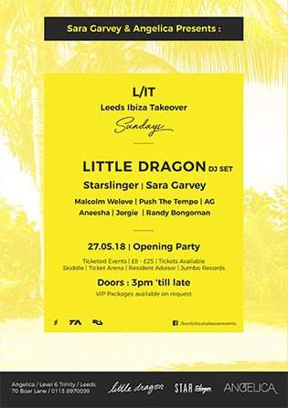 L/IT Ibiza Takeover Opening Party with Little Dragon (DJ Set) + Star Slinger - Página frontal