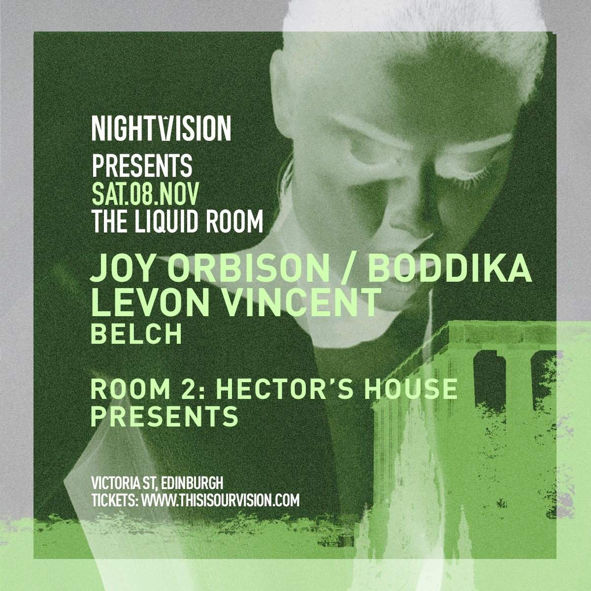 Nightvision presents Joy Orbison & Boddika - フライヤー表