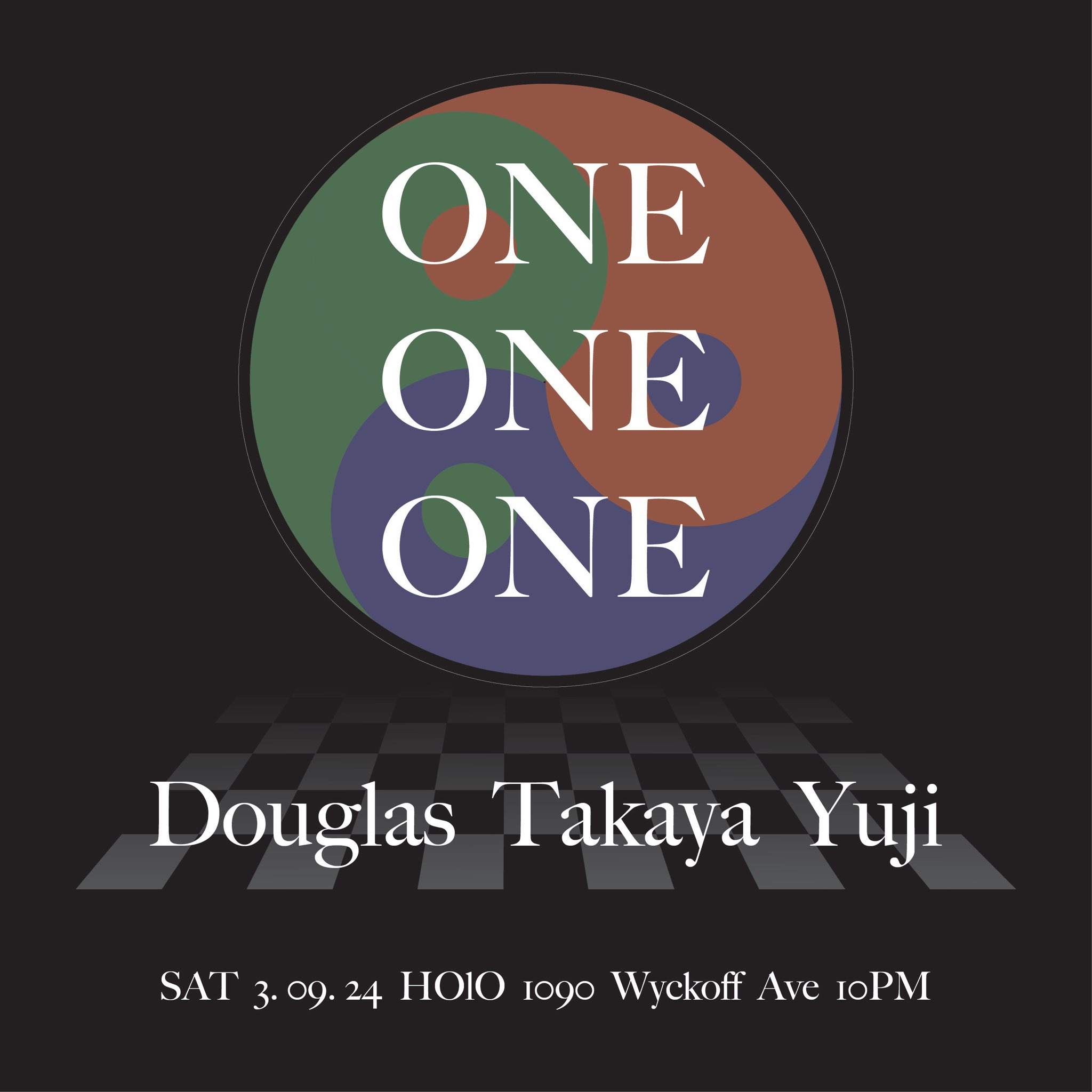 OneOneOne - Douglas Sherman / Takaya Nagase / Yuji Kawasaki - フライヤー表