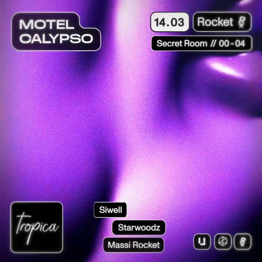 MOTEL CALYPSO 14/03 - W/ Tropica Records - Página frontal