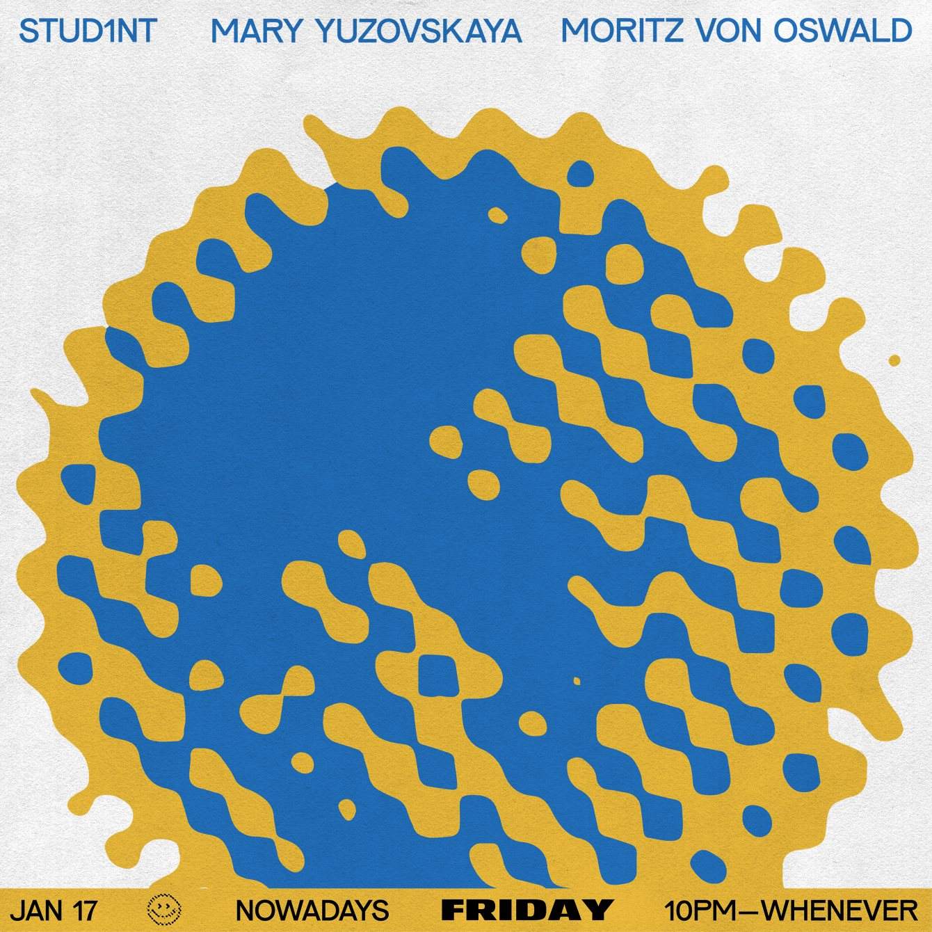 Friday: Stud1nt, Mary Yuzovskaya and Moritz von Oswald - Página trasera