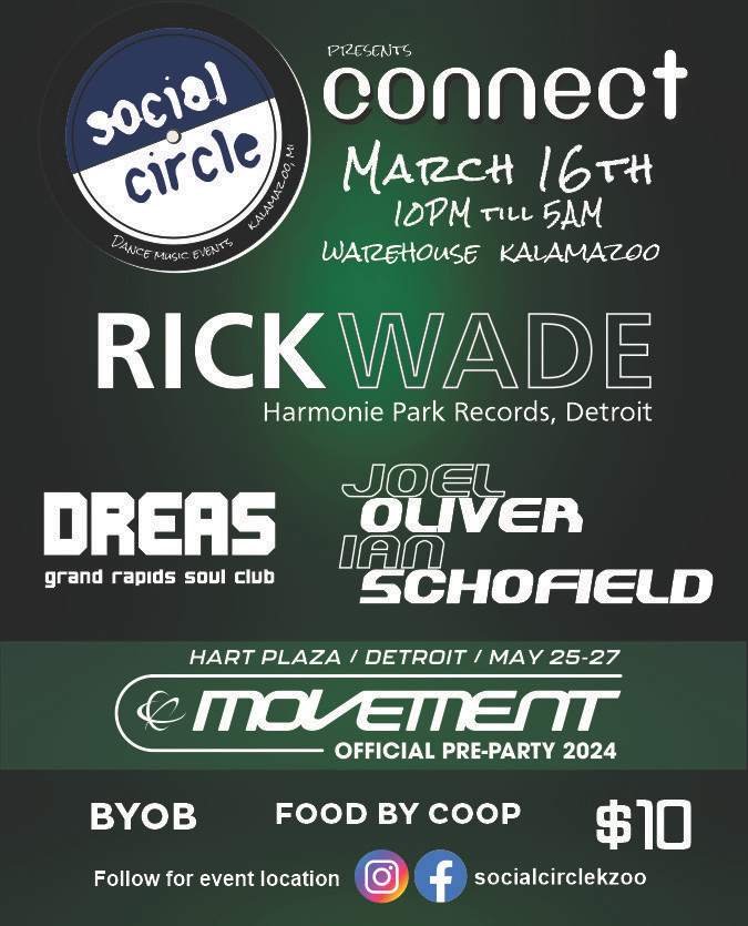 Official Movement Pre-Party - Connect with Rick Wade - フライヤー表