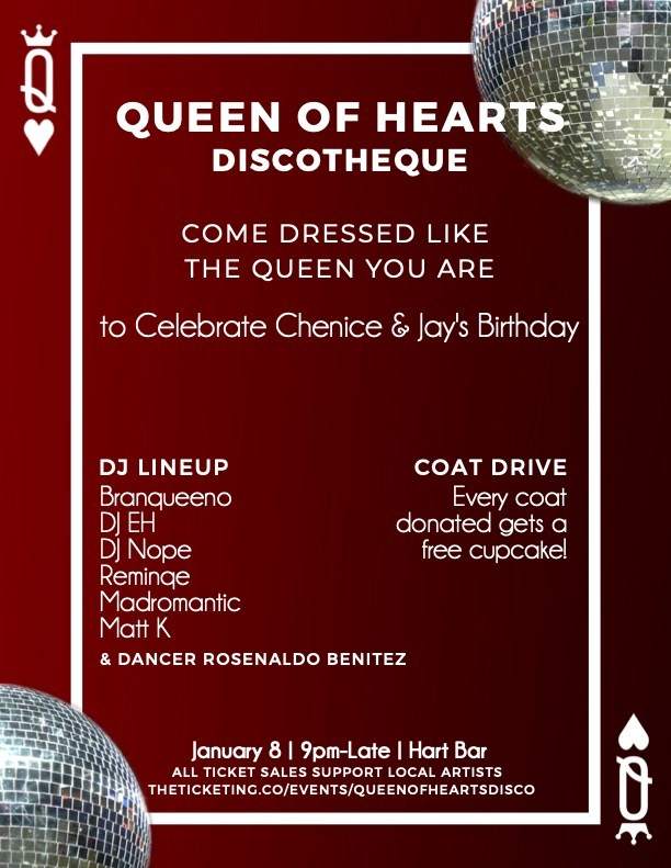 Queen of Hearts Discotheque - フライヤー表