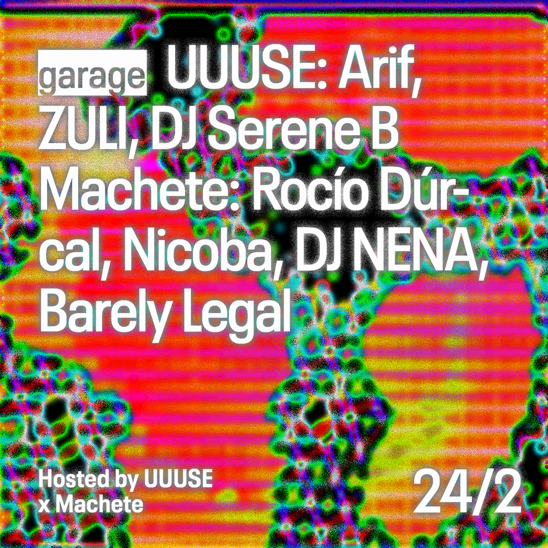 UUUSE: Arif, ZULI, DJ Serene Machete: Rocío Dúrcal, Nicoba, DJ NENA, Barely Legal - Página frontal