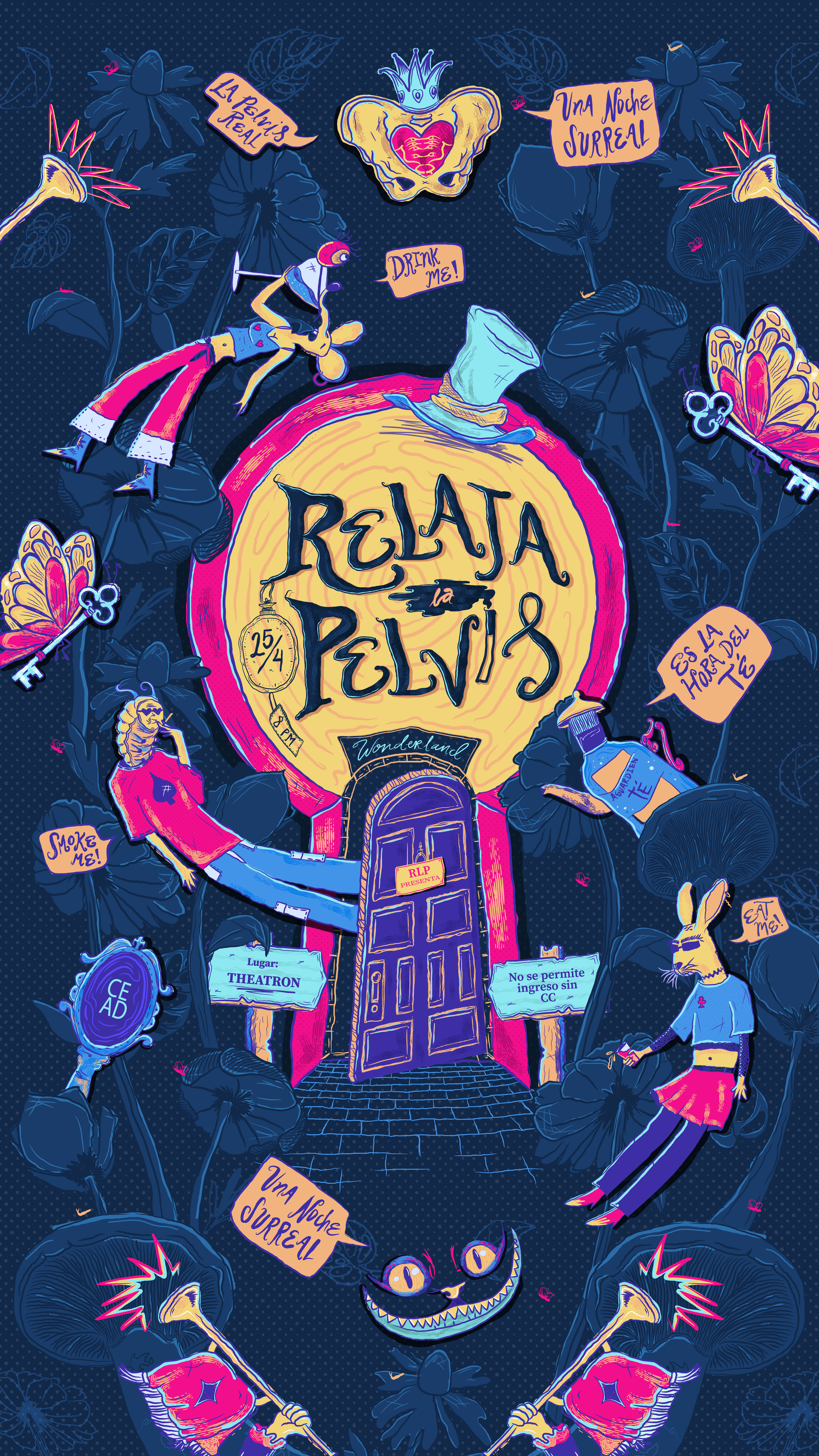 Relaja La Pelvis: Wonderland - フライヤー表