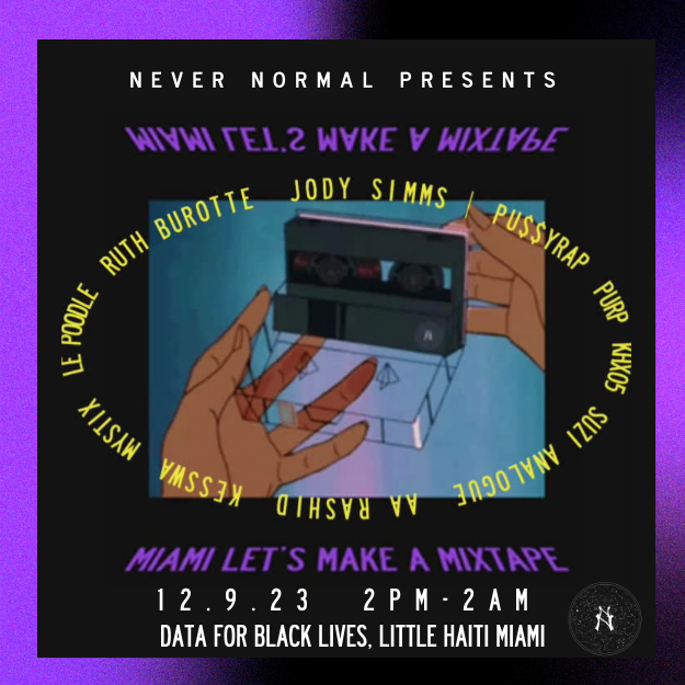 Never Normal presents:1Mil Realities - Mixtape Sessions, Art Exhibition + Afterparty(Art Basel) - Página frontal