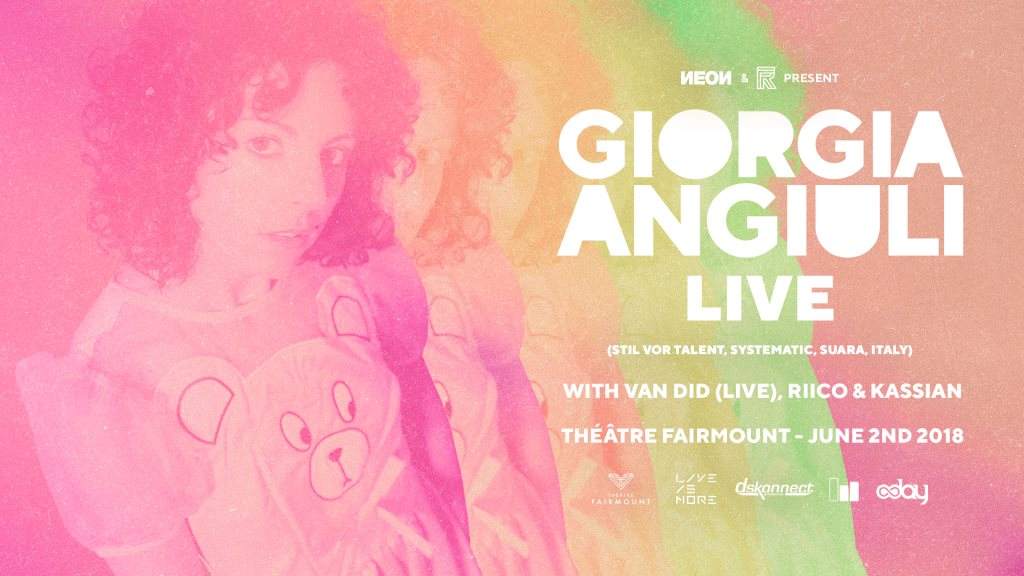 Giorgia Angiuli Live with Van Did Live, Riico & Kassian - Página frontal