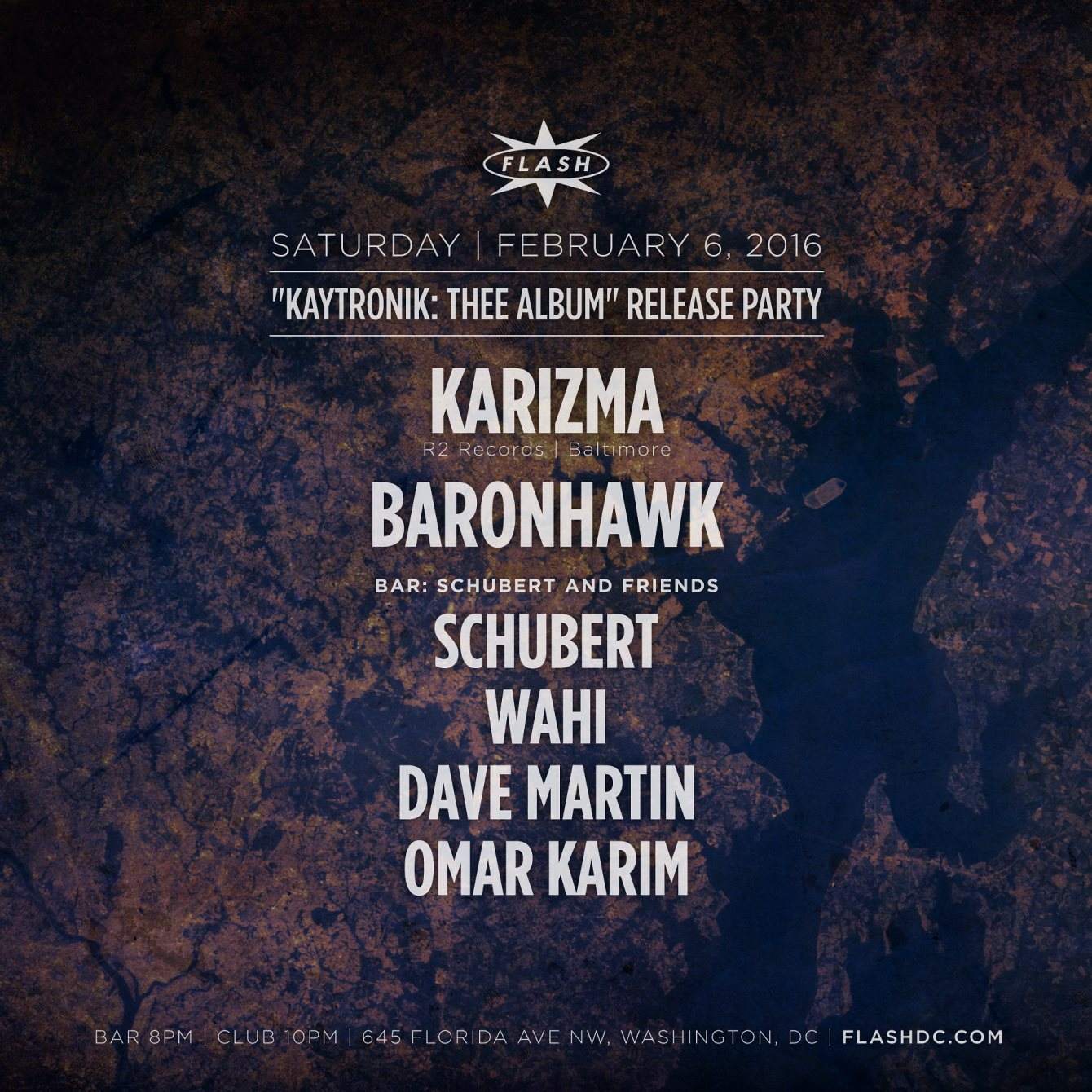 Karizma, 'Thee Album' Release Party - Página frontal