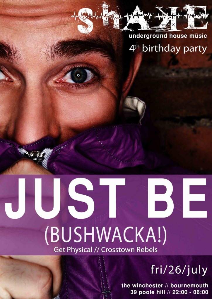 Shake 4th Birthday Party - Just Be (Bushwacka!) - Página frontal