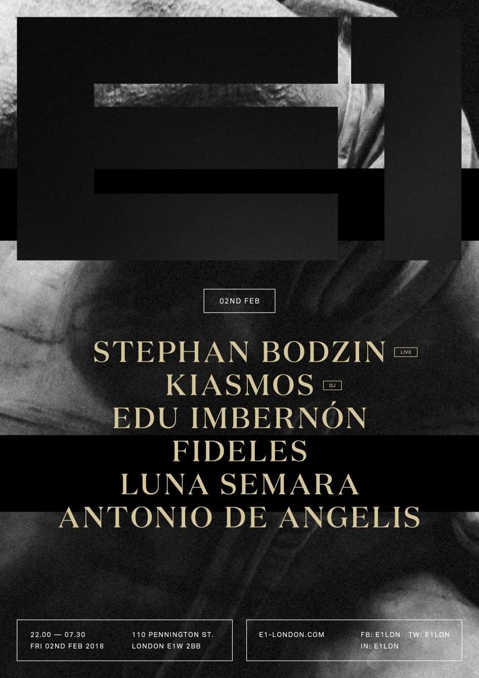 E1: Stephan Bodzin Live - Página trasera