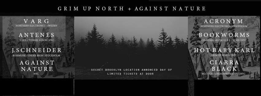Grim up North & Against Nature with Varg, Acronym & Antenes - Página frontal