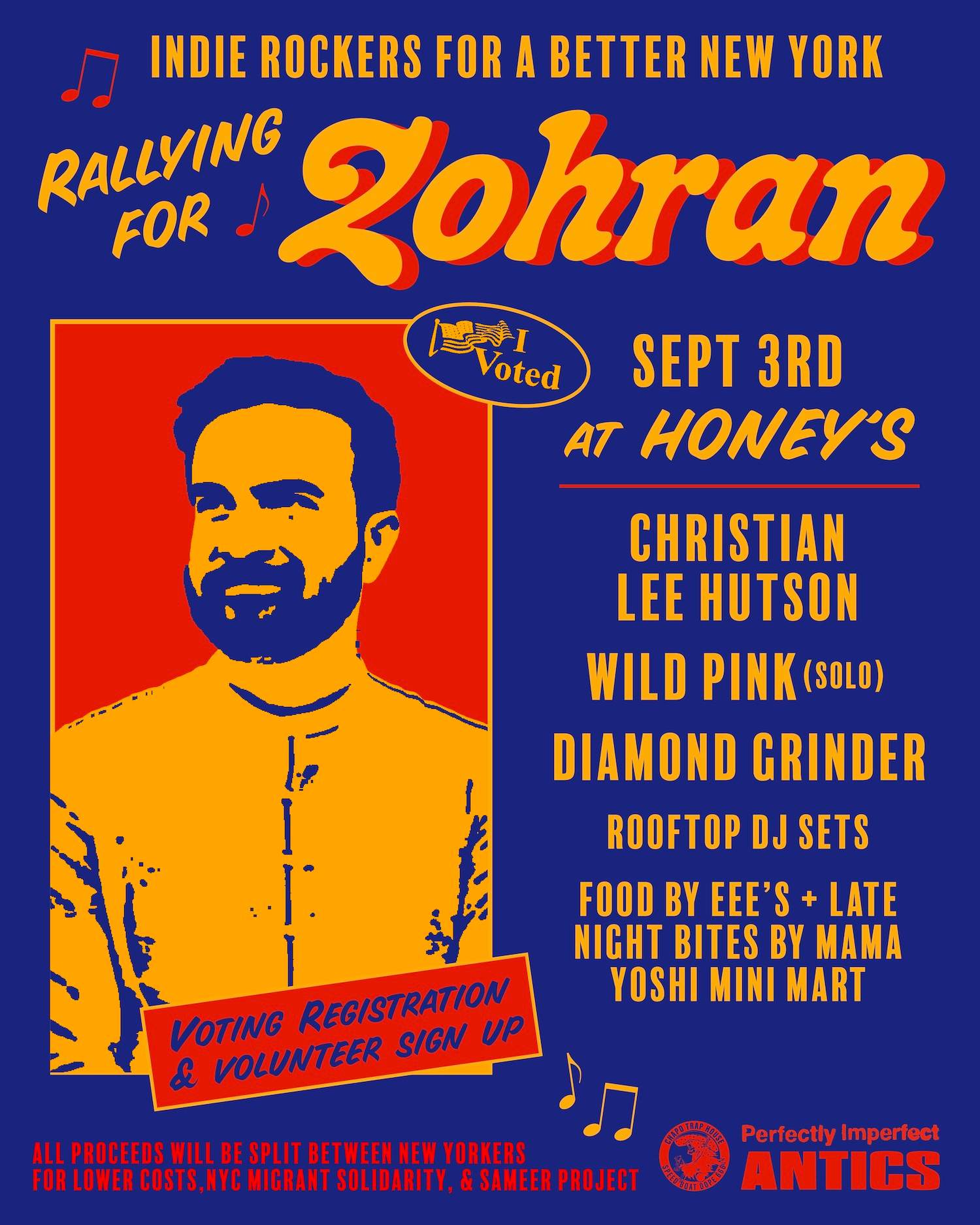 Indie Rockers For A Better New York: Rallying for Zohran at