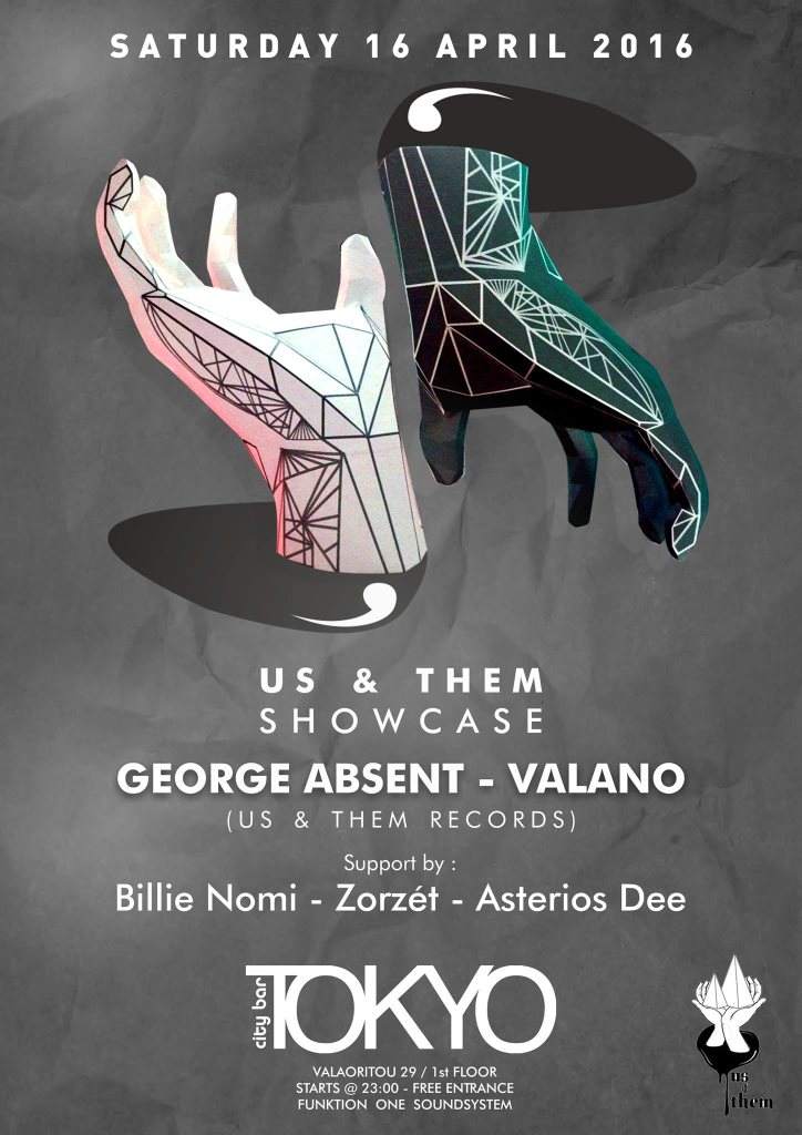 Us & Them Showcase w/ George Absent & Valano - Página frontal