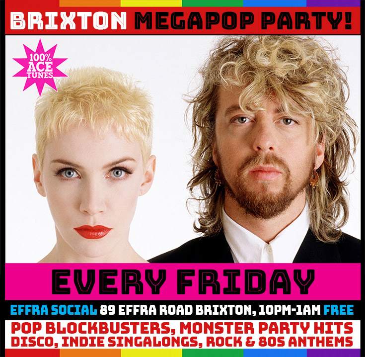 Brixton MegaPop Party - フライヤー裏