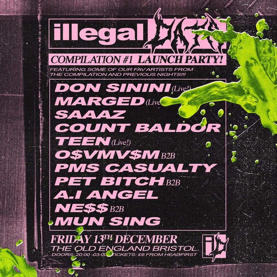 Illegal Data #10: Compilation Launch w/ Don Sinini / Marged - Página frontal