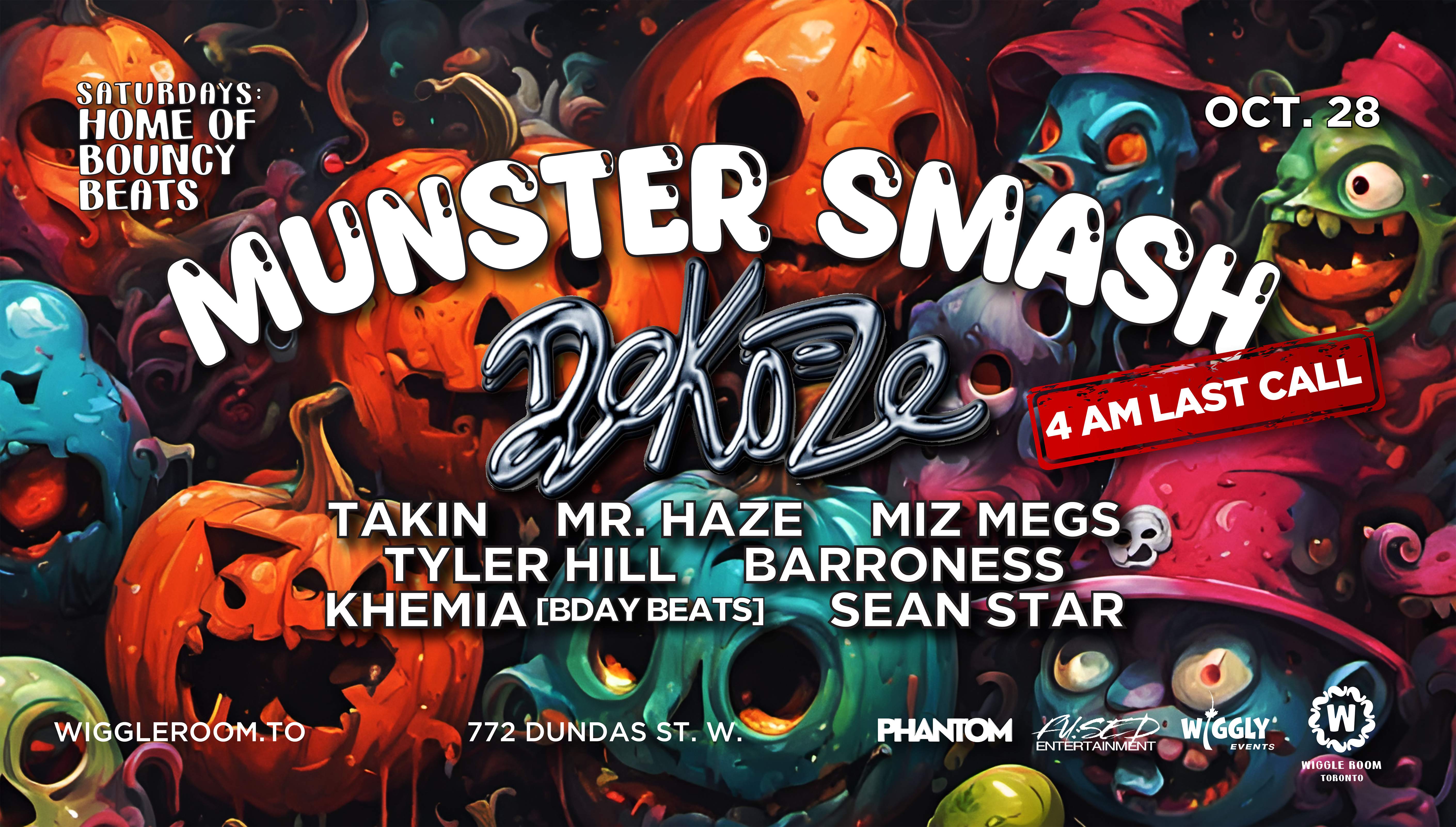 Halloween + Afterparty - Munster Smash | 4AM LAST CALL - フライヤー表