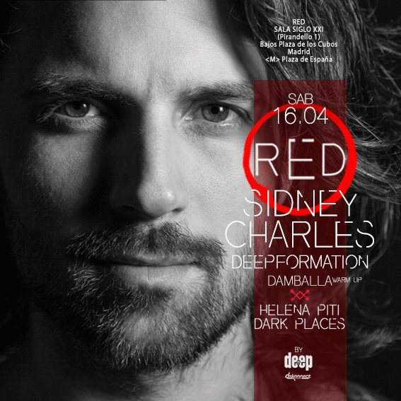 Red: Sidney Charles // Deepformation // Damballa - フライヤー表