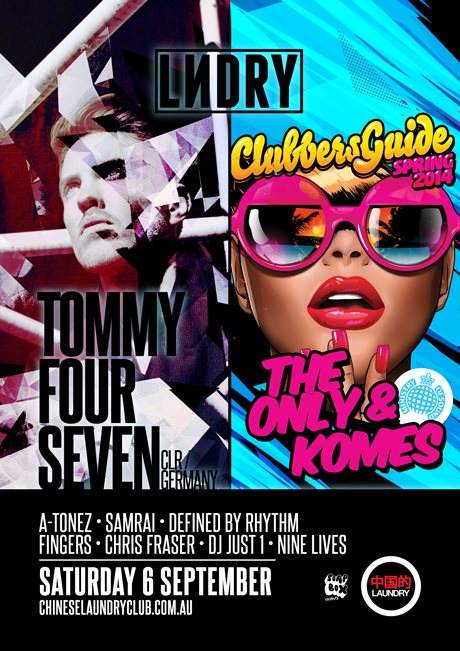 Tommy 4 Seven & MOS Clubbers Guide To Spring ft The Only & Komes - フライヤー表