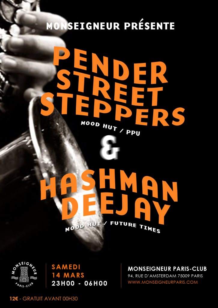 Monseigneur Présente: Pender Street Steppers & Hashman Deejay - Página frontal