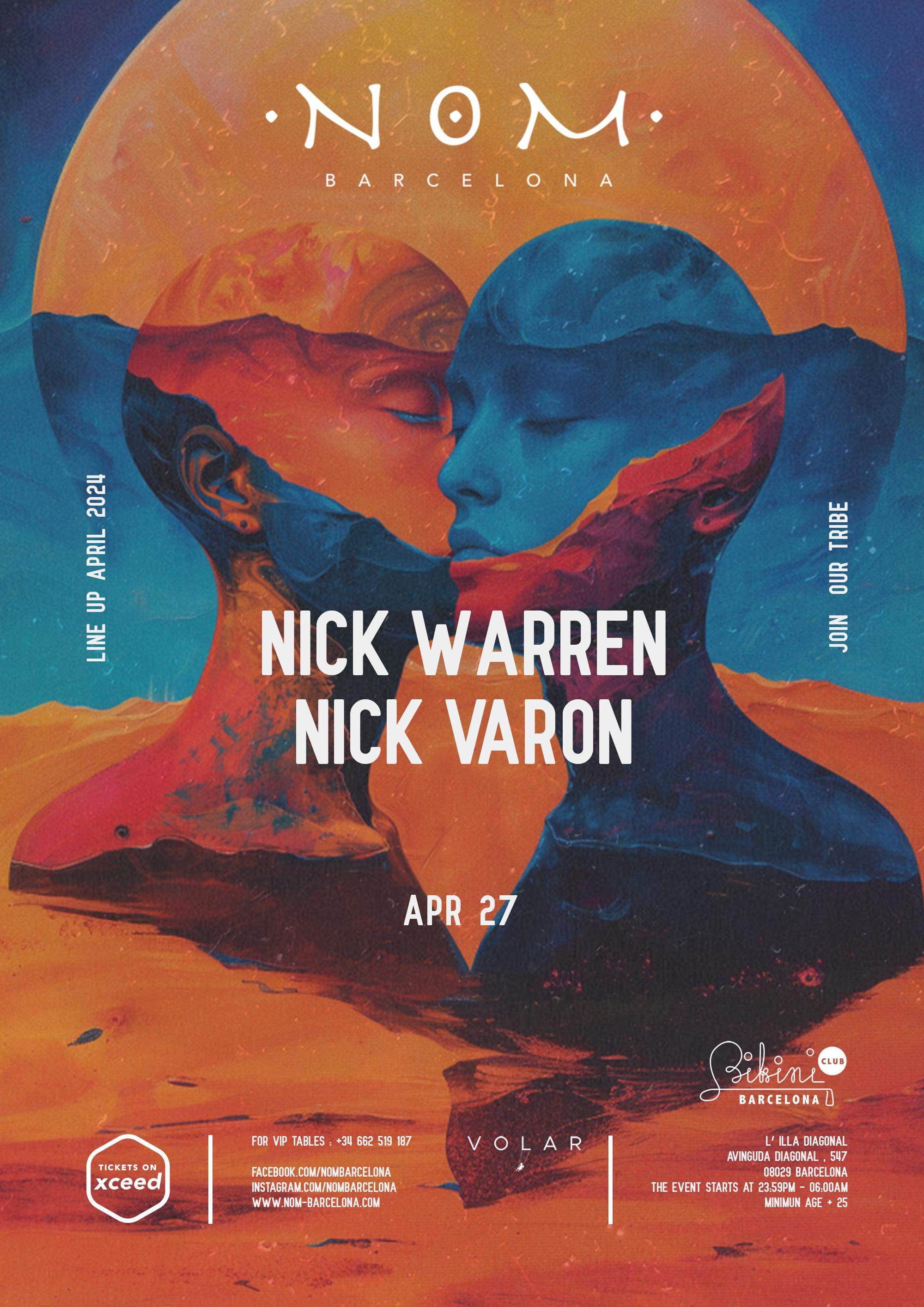 Nom pres: Nick Warren, Nick Varon ///SOLD OUT/// - フライヤー表