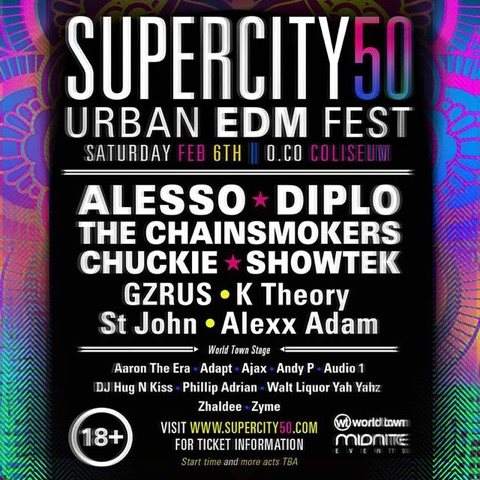 Supercity 50 Urban EDM Fest at O.co Coliseum, San Francisco/Oakland