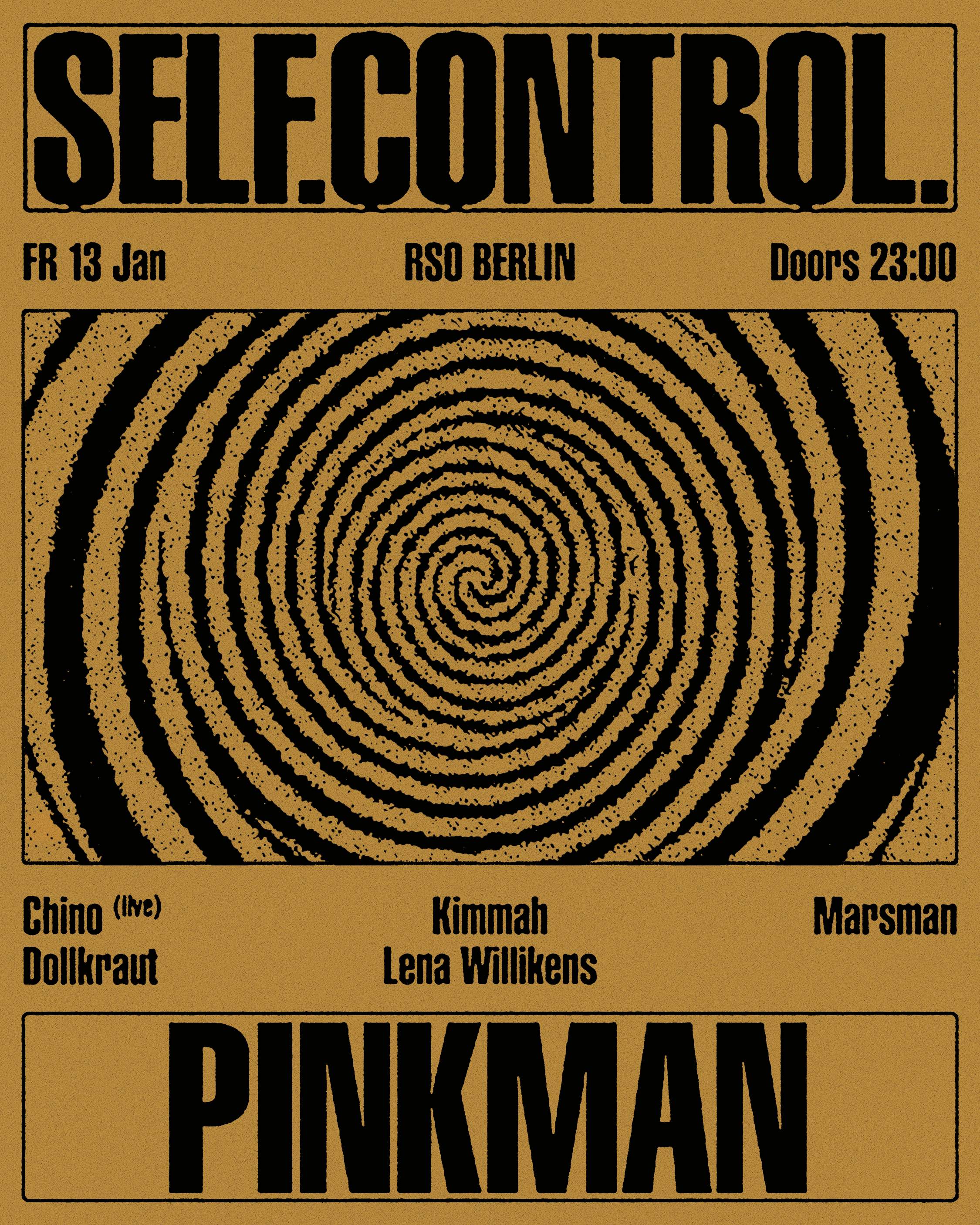 Self. Control. x Pinkman with Lena Willikens, Chino, Dollkraut, kimmah & Marsman - Página frontal